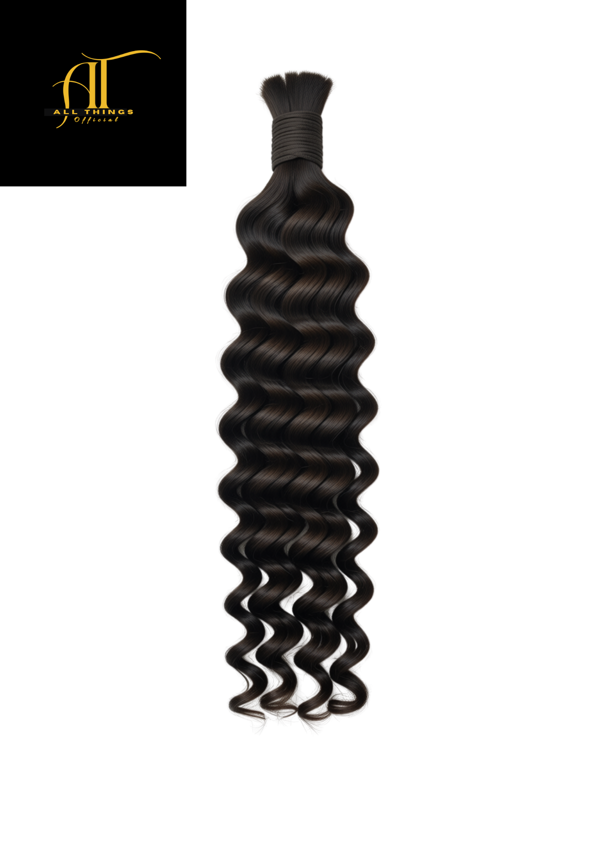20 inch, Premium Deep Wave, 100% Human Braiding Hair (100g)