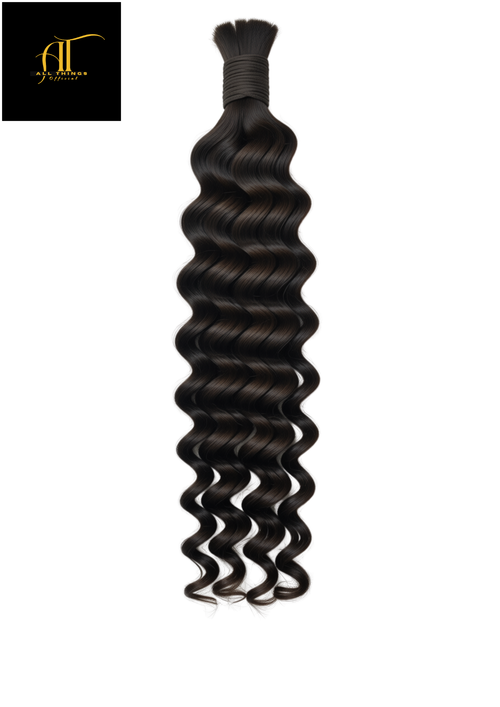 22 inch, Elite Deep Wave, 100% Human Braiding Hair (100g)